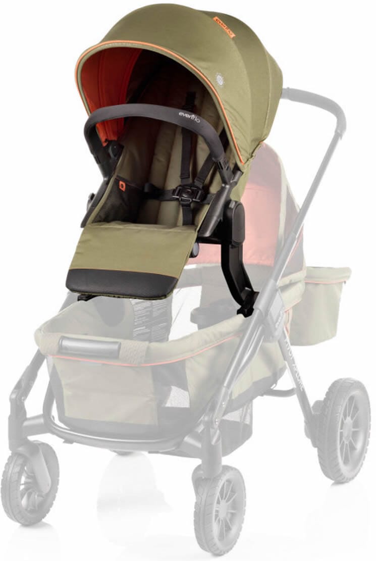 Evenflo Pivot Xplore All-Terrain Stroller Wagon + Second Seat Bundle - Gypsy