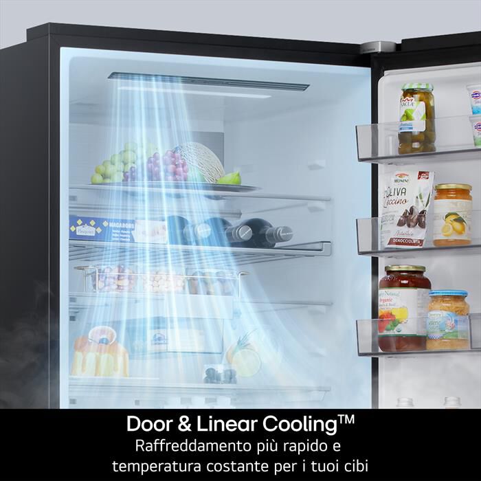 LG - Frigorifero combinato GBBS727CMB Classe C 375lt-Argento
