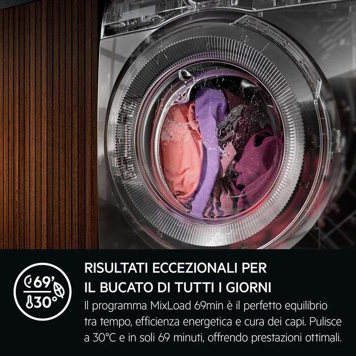 AEG - Lavatrice LR7FH94VY 9 Kg Classe A-Bianco
