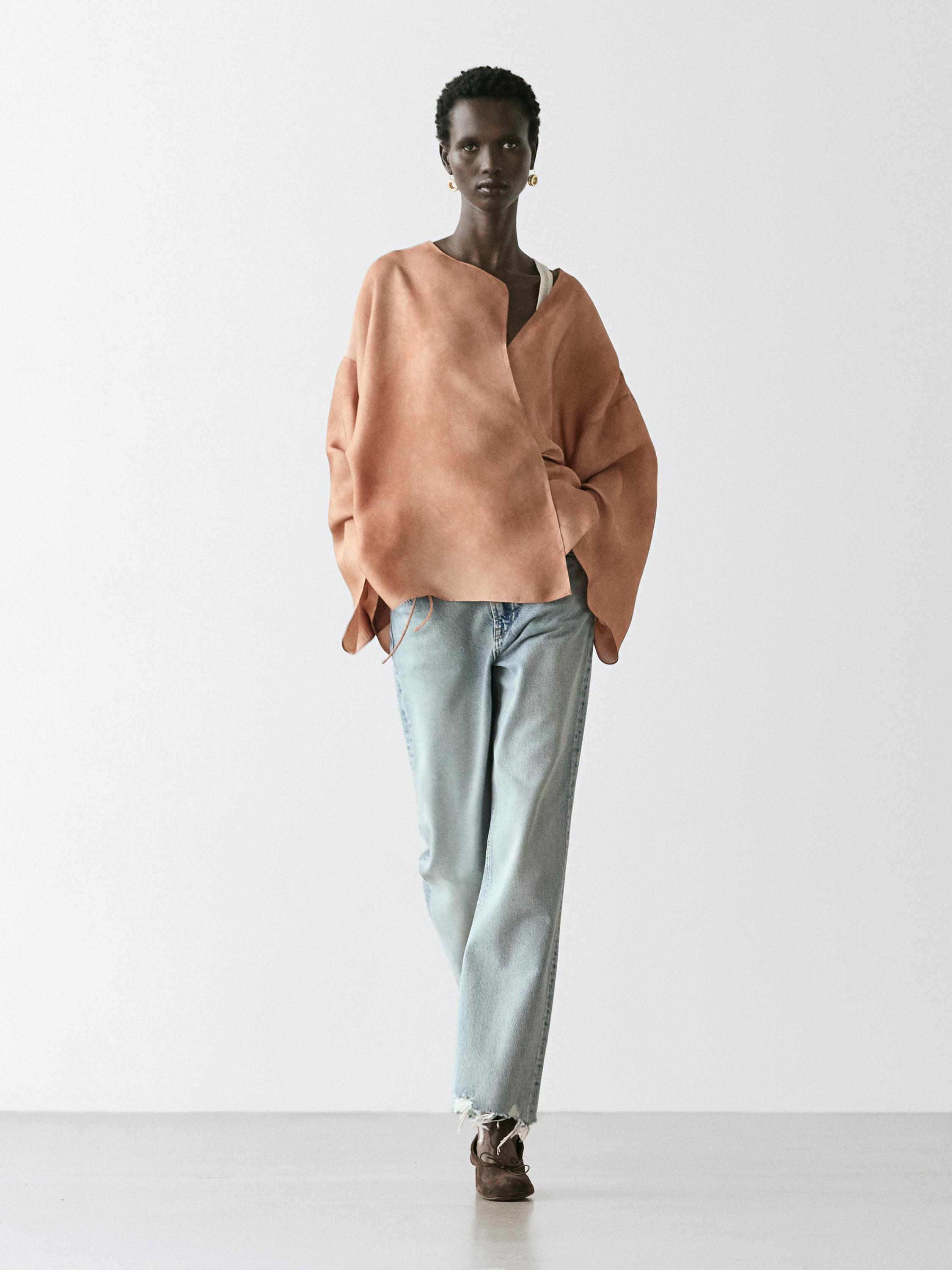 Blusa fluida cruzada