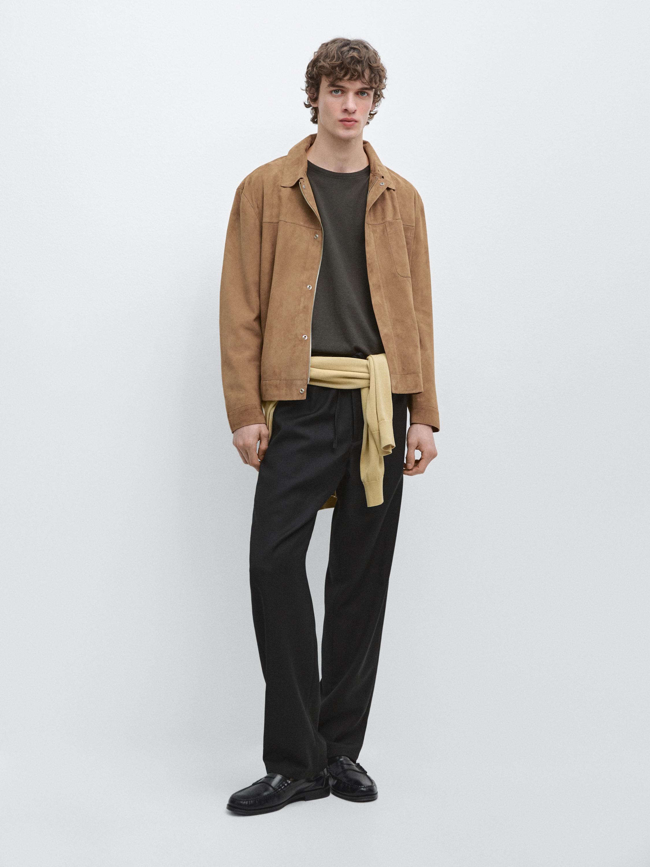 Pantalón relaxed fit lana