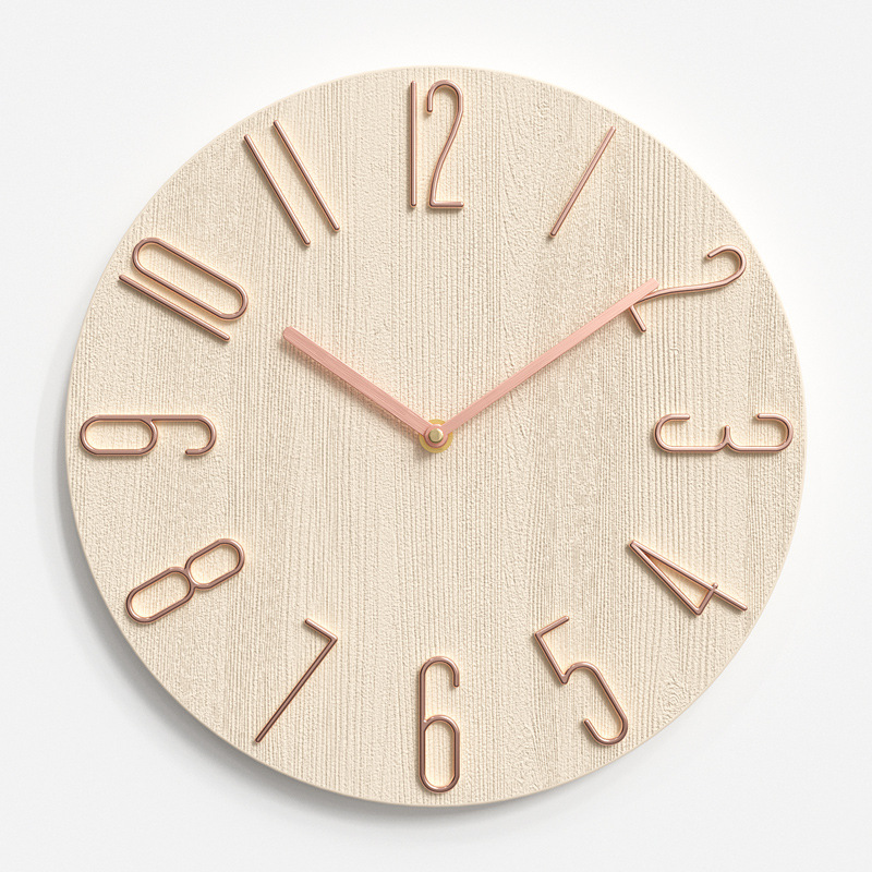 Silent Wall Clock with Automatic Time-setting for Home Decor - LIORQUE