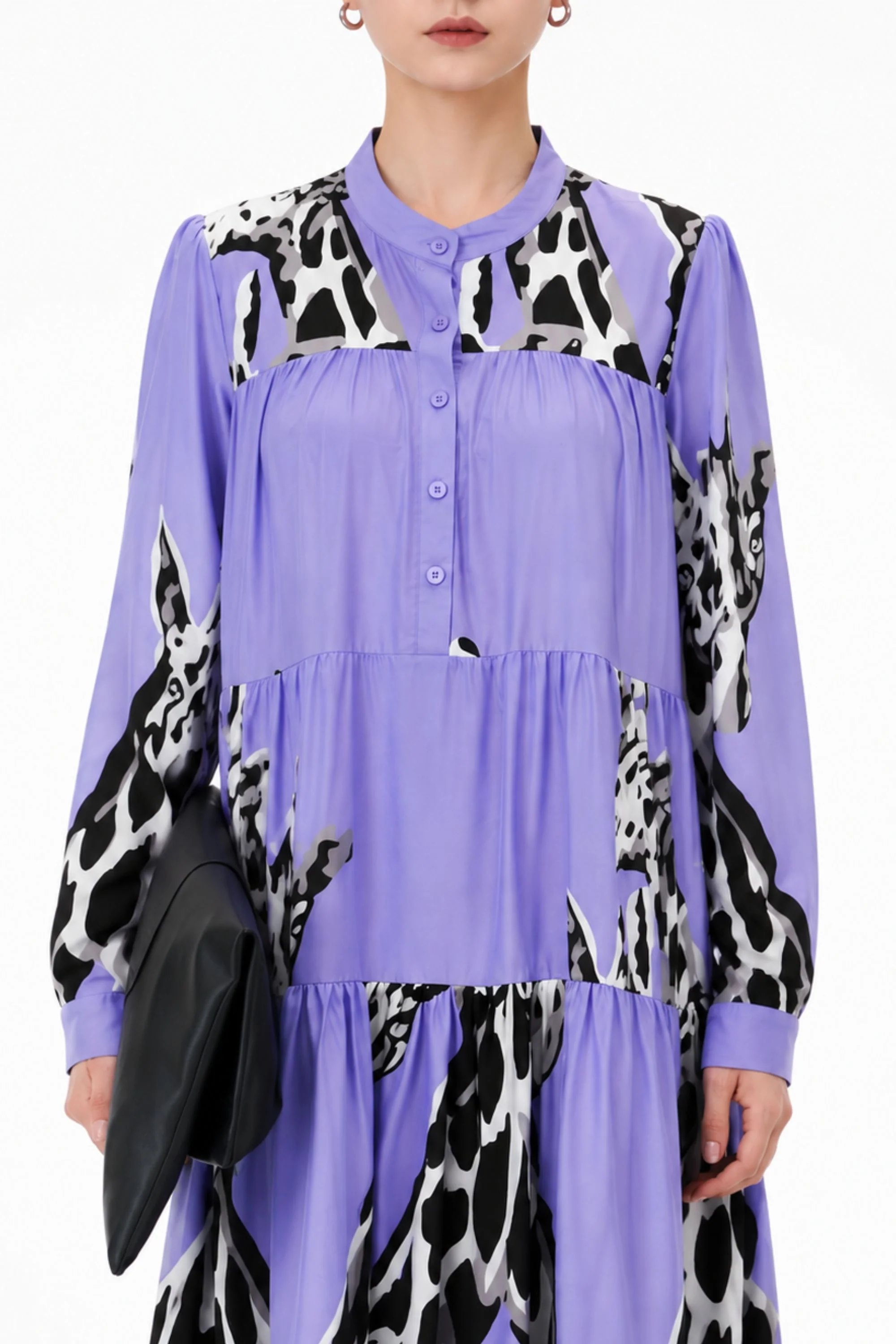 Purple Safari Tier Dress