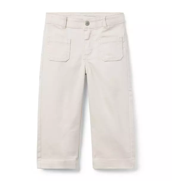 The Wide Leg Twill Pant