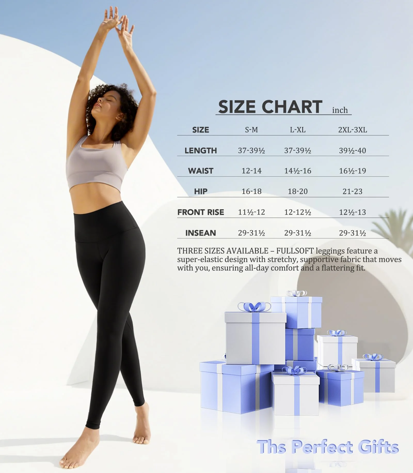 Buttery Soft Black Leggings for Women - High Waisted Tummy Control No See Through Workout Clothes for Women Yoga Cycling Spandex Tights Butt Lifting Pants Fitness Clothing(Black,S-M)