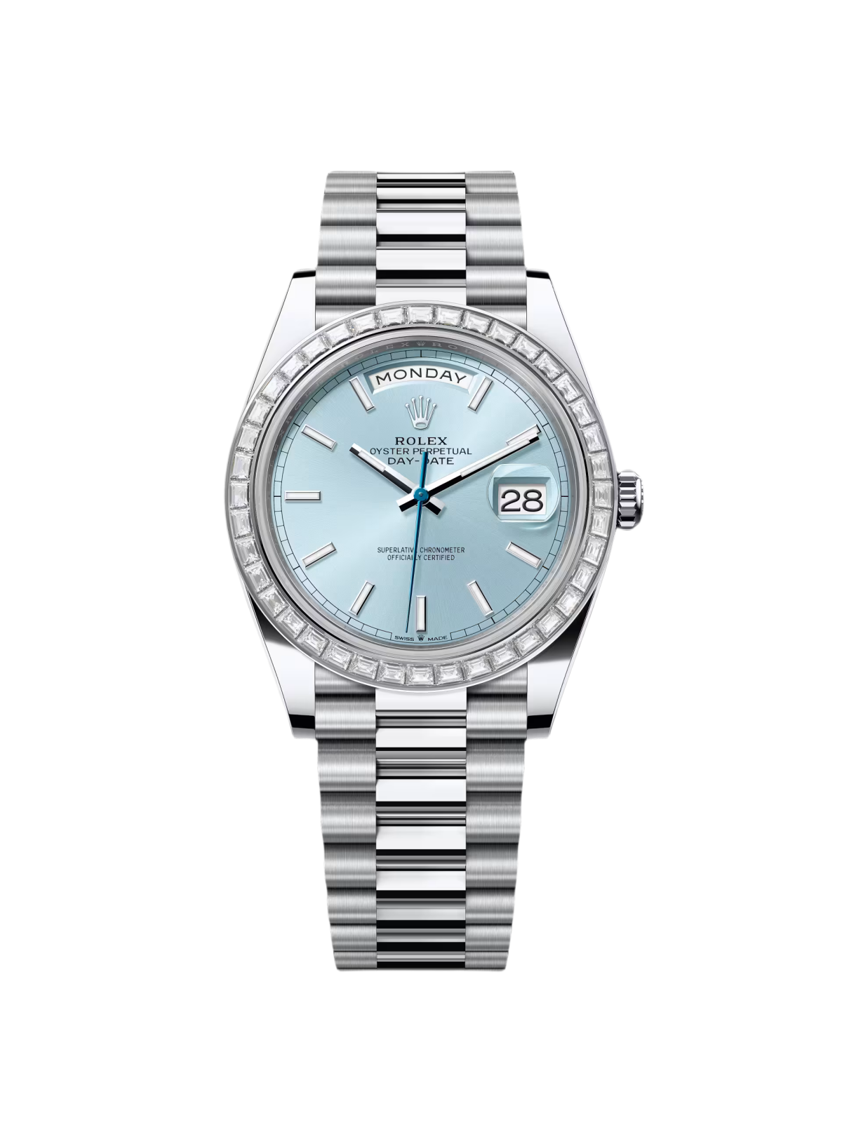 【Super Clone】RLX Day-Date 40mm 228396TBR-0039 Ice Blue Dial