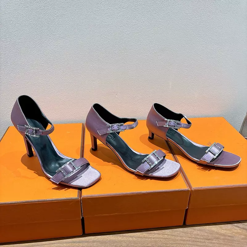 Fashion High Quality Real Leather High Heel Sandals LX-872317