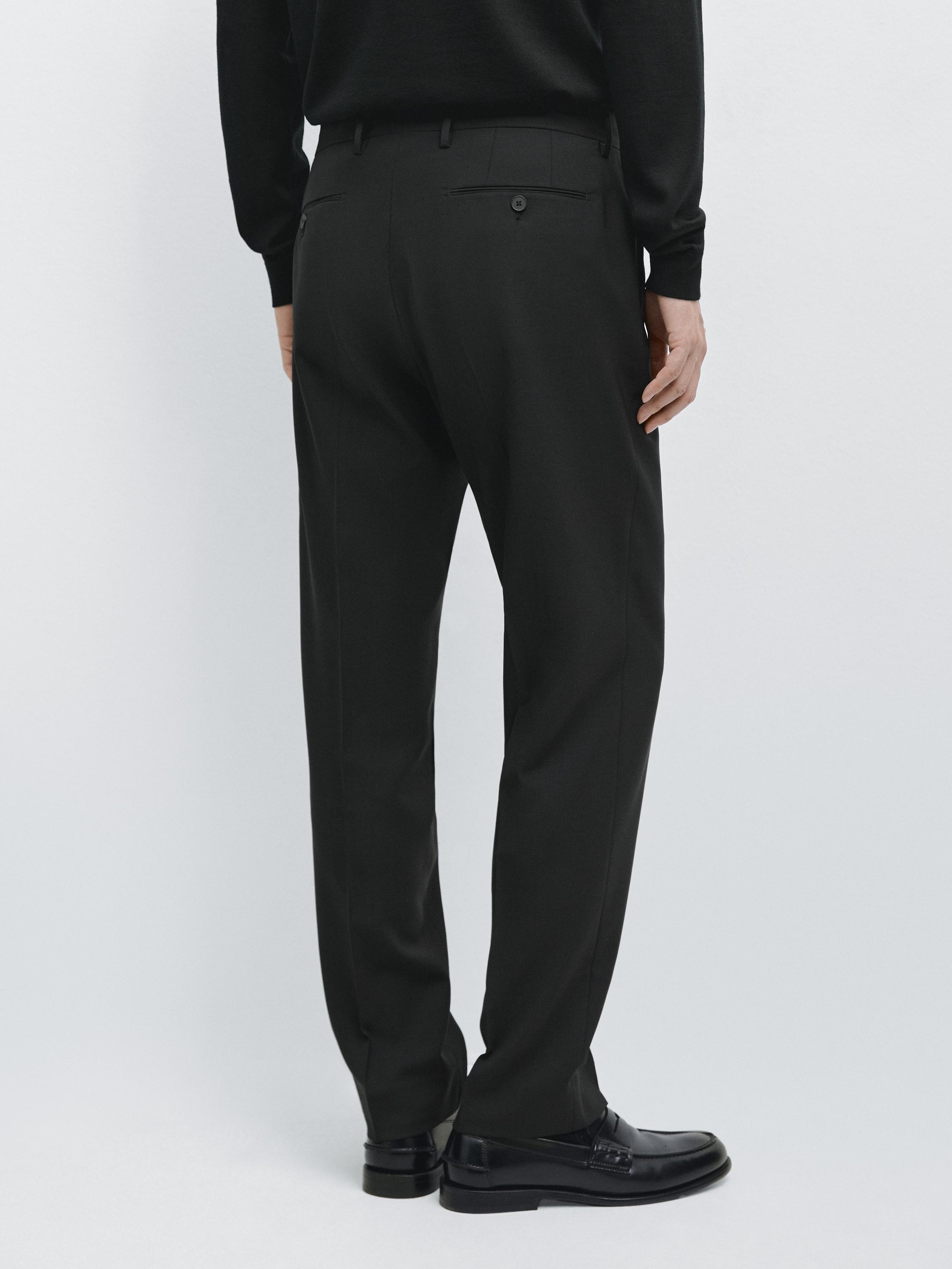 Pantalón traje lana fría