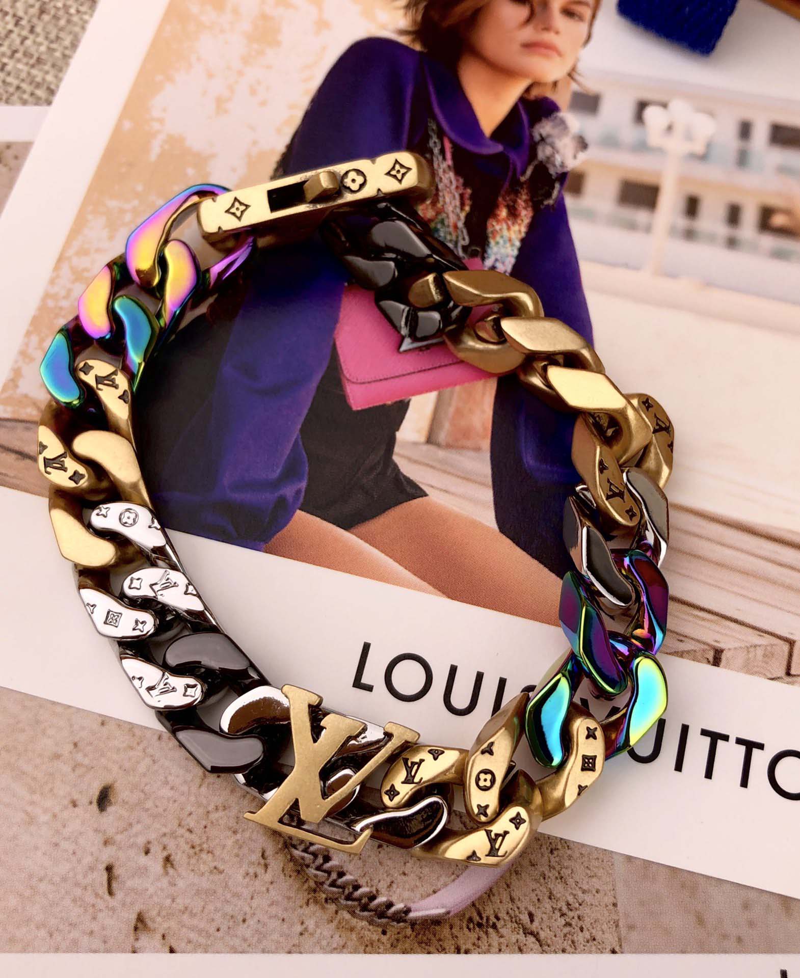 Colorful Chain Bracelet VVSL-9110064
