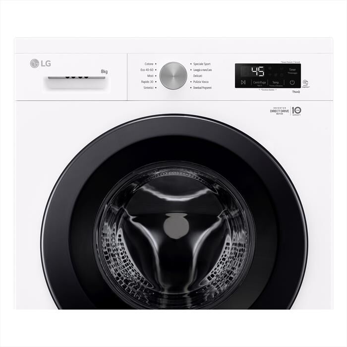 LG - Lavatrice AI DD F4NX1008NWK SERIE X1 8kg Classe A-Ivory White