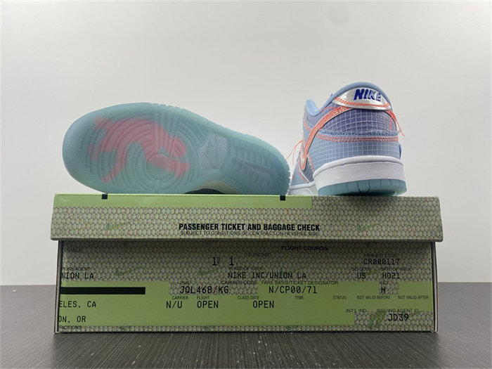 NK Dunk Low Union Passport Pack Argon DJ9649-400