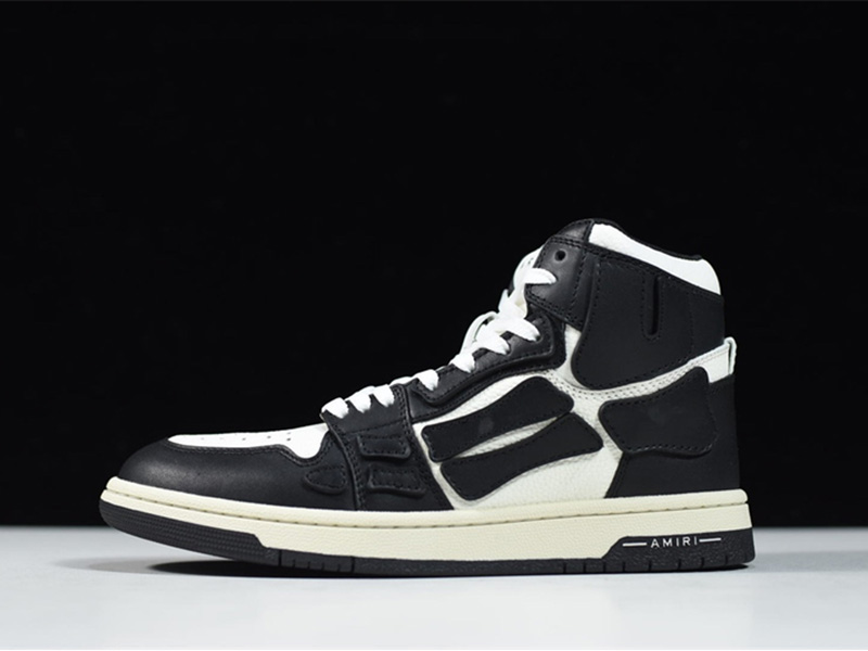 AMR Skel Top Hi Black White WFS002-004
