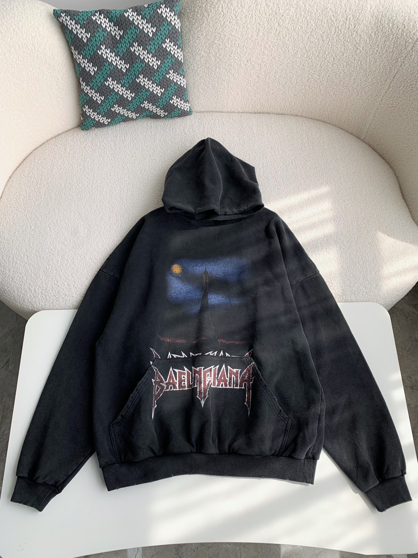 BLCG Iron Tower print hoodie