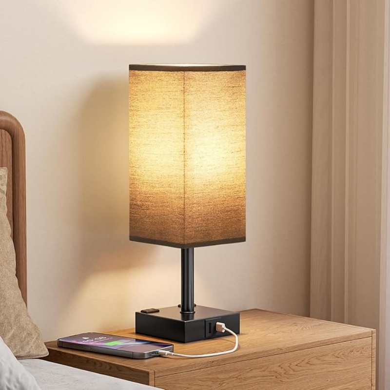Gold White Touch Table Lamp
