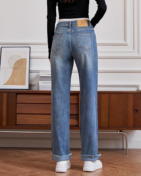AERLEN Womens High Waisted Jeans
