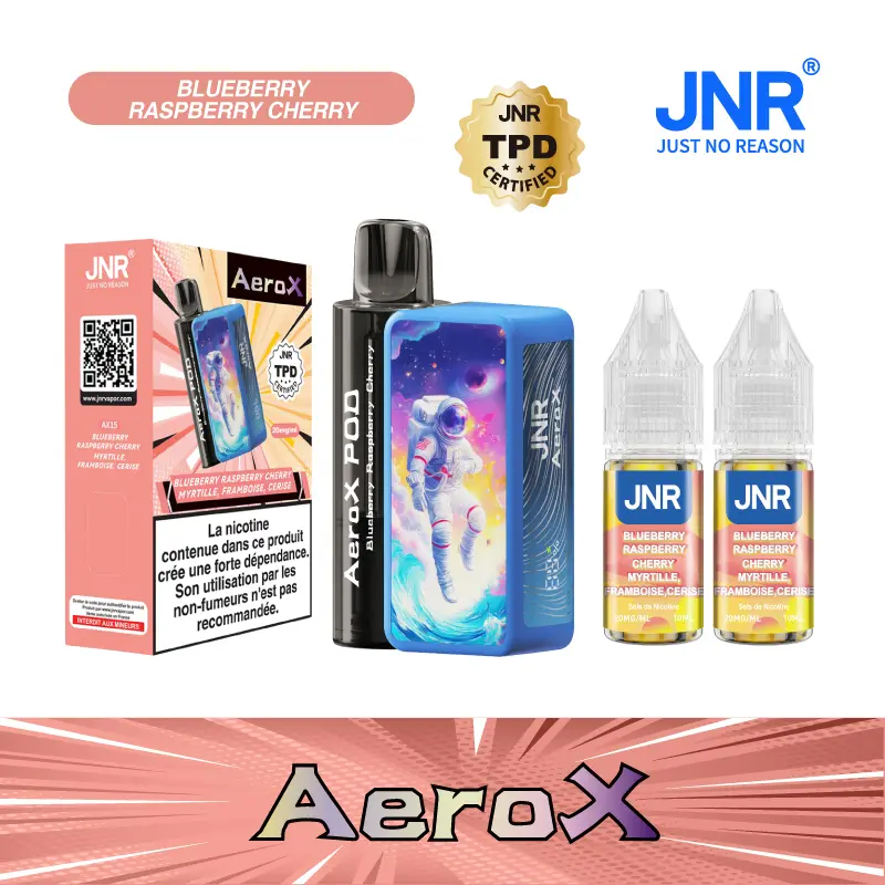 JNR AeroX 32000 Puffs - Kit Pod Remplissable et Rechargeable - Vape Grok