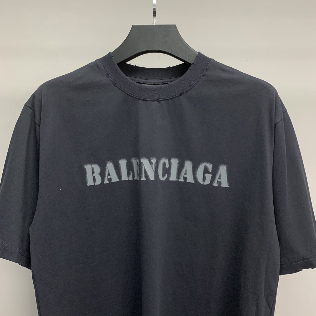 BLCG front and back T-shirt with blurred letters