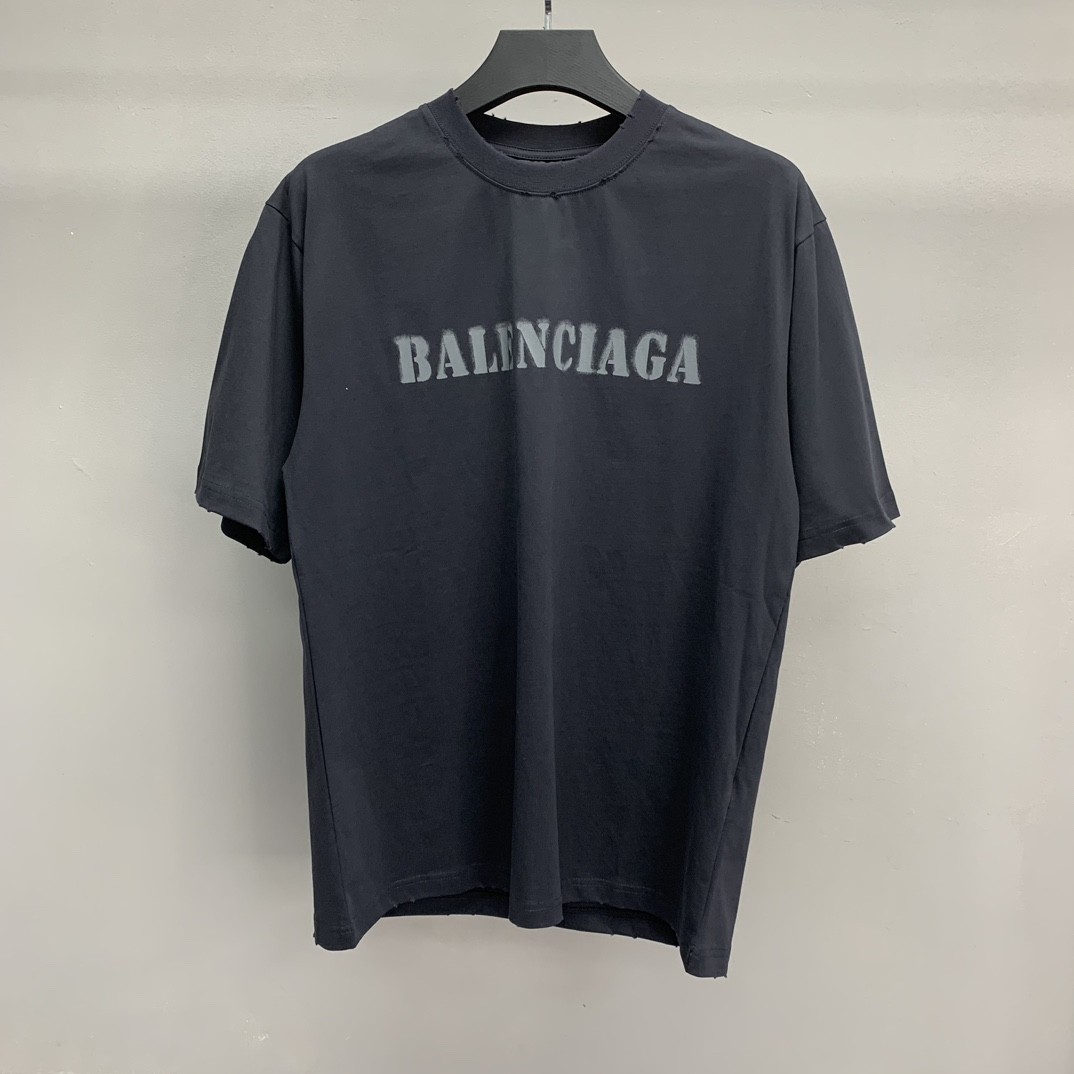 BLCG front and back T-shirt with blurred letters