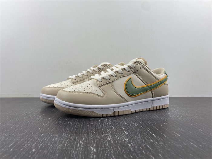 NK Dunk Low Pale Ivory Oil Green FQ6869131