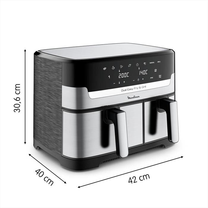 MOULINEX - Friggitrice ad aria EZ905D20-Argento