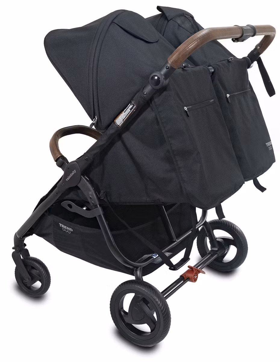 Valco Trend Duo Side by Side Double Stroller 2025 Black
