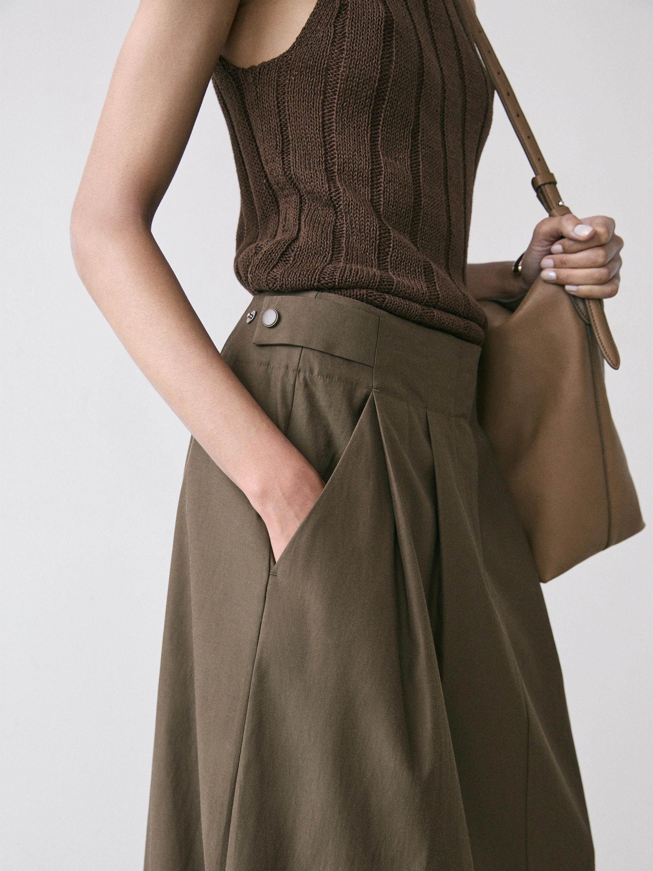 Falda midi tablas