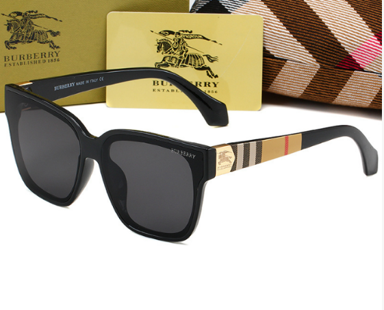 G20：Burberry Check Detail Square Sunglasses