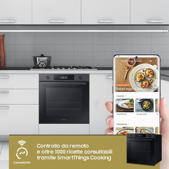 SAMSUNG - Forno incasso elettrico NV7B4440VBB/U5 Classe A+-black inox