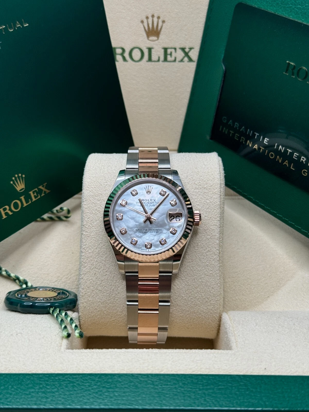 【Super Clone】RLX Datejust m278271-0025/0026 White Mother-of-Pearl 31mm Dial Oyster Bracelet Watch
