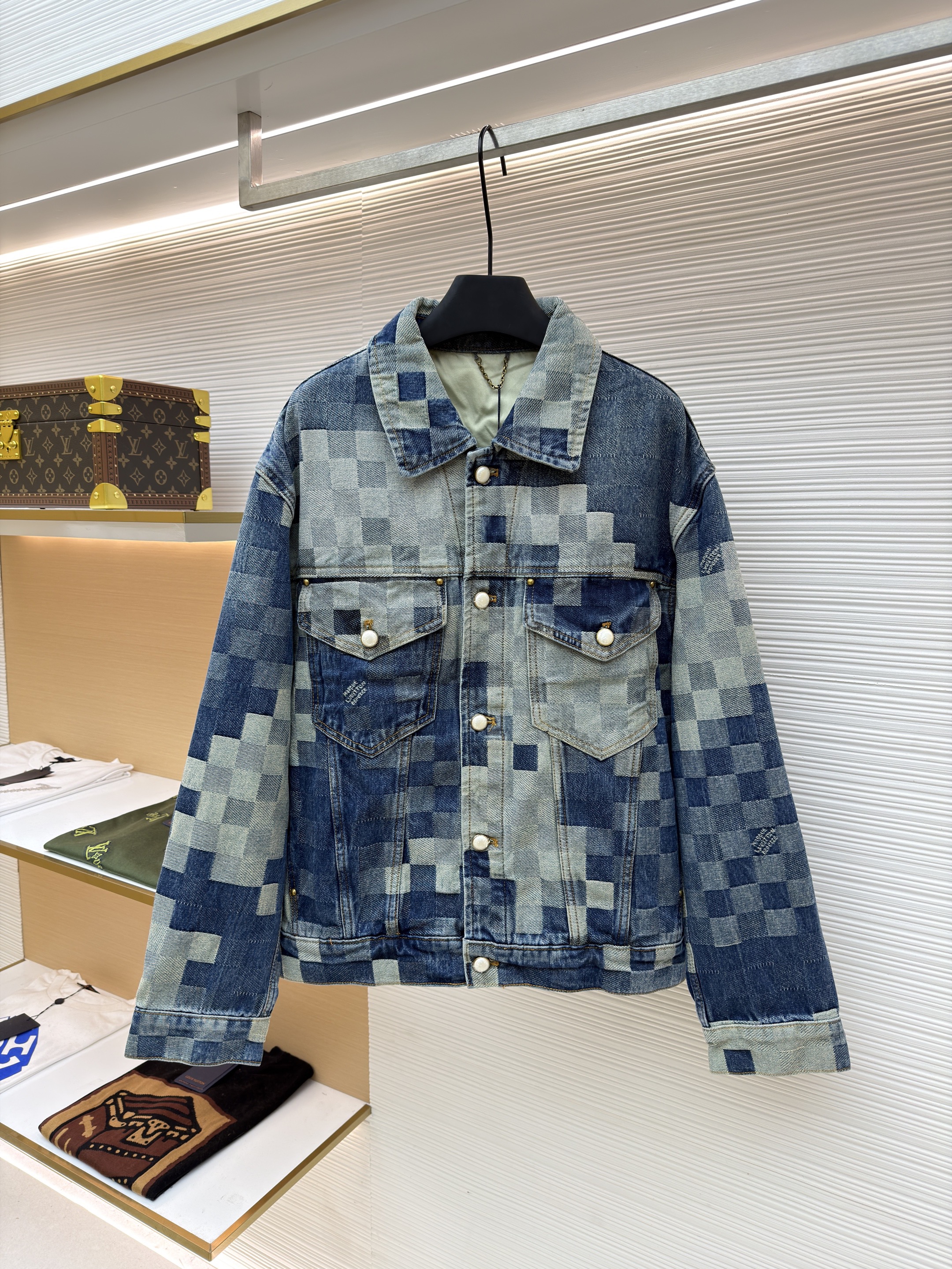 LV Mosaic Denim Jacket