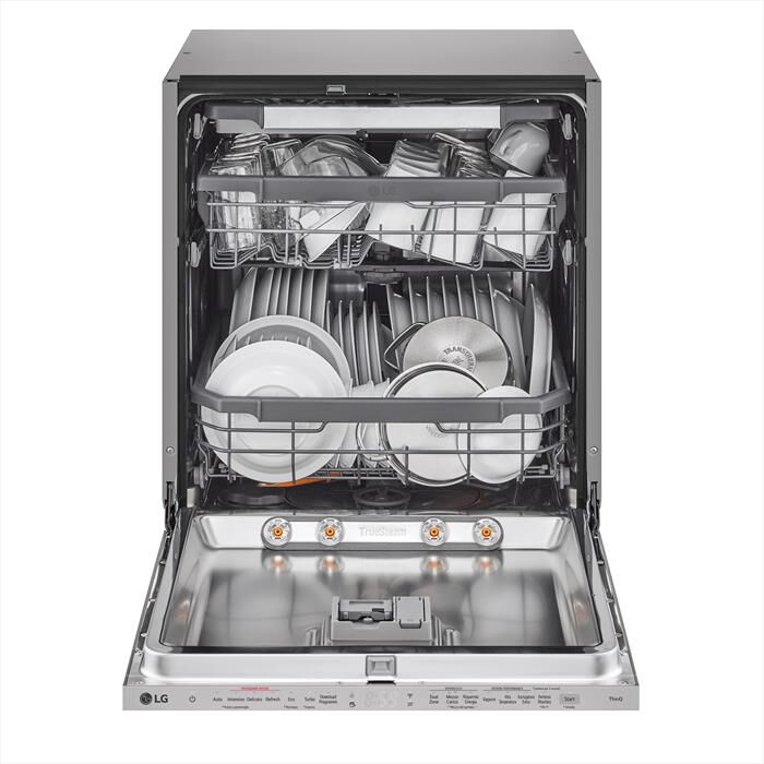 LG - Lavastoviglie QUADWASH DB365TXS Classe B 10coperti-Acciaio inossidabile