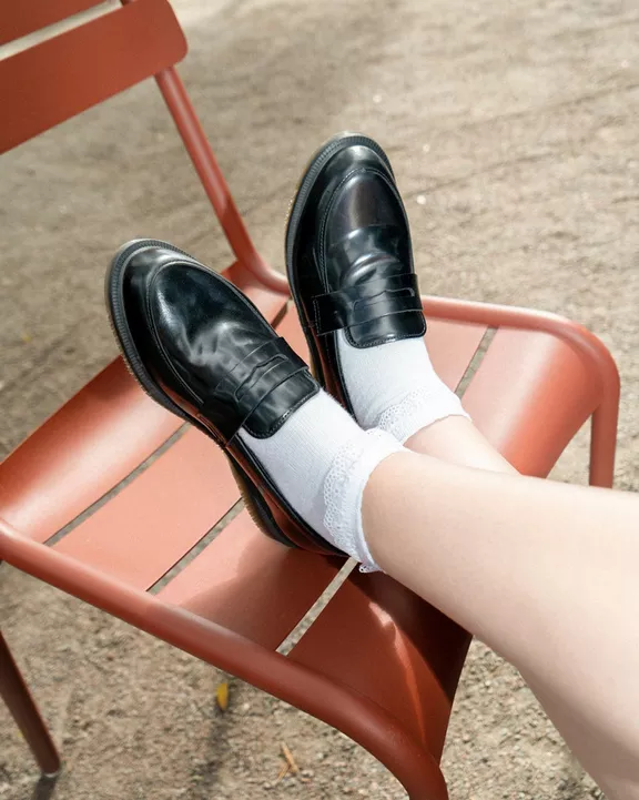 Temara Polished Smooth Leather Loafers