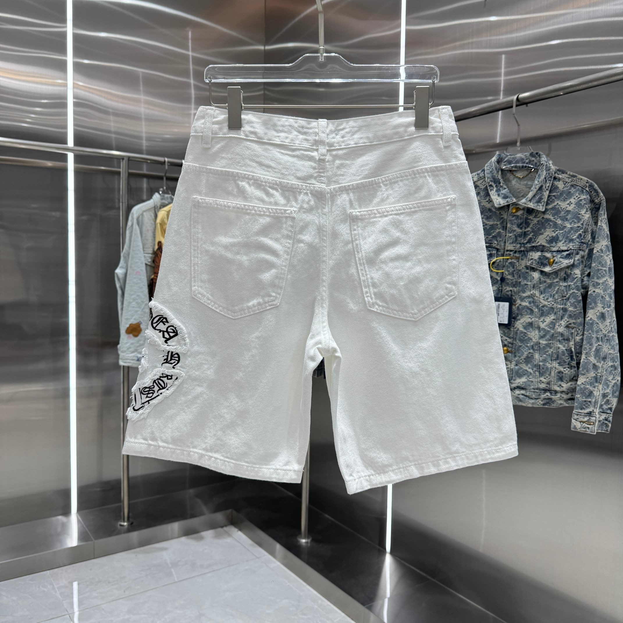 Chrome H Denim shorts
