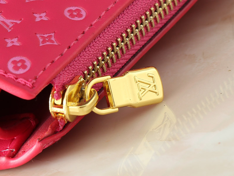 Rose Red Leather 8.5″x4.9″x2.0″ Chains Handbag with Adjustable Strap BB-921492