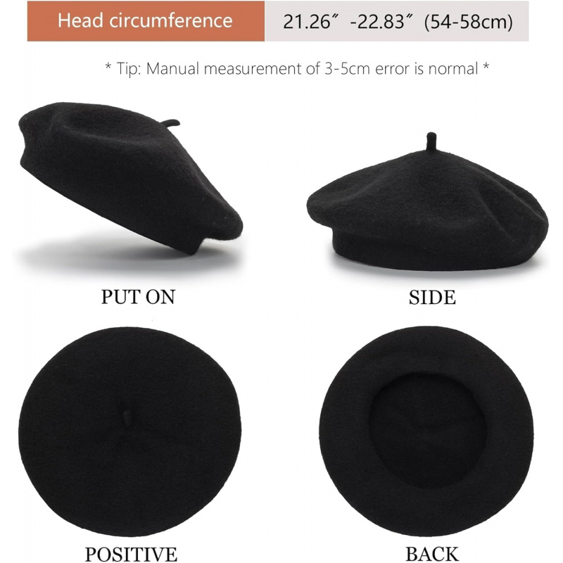 Women's Classic French Beret Hat