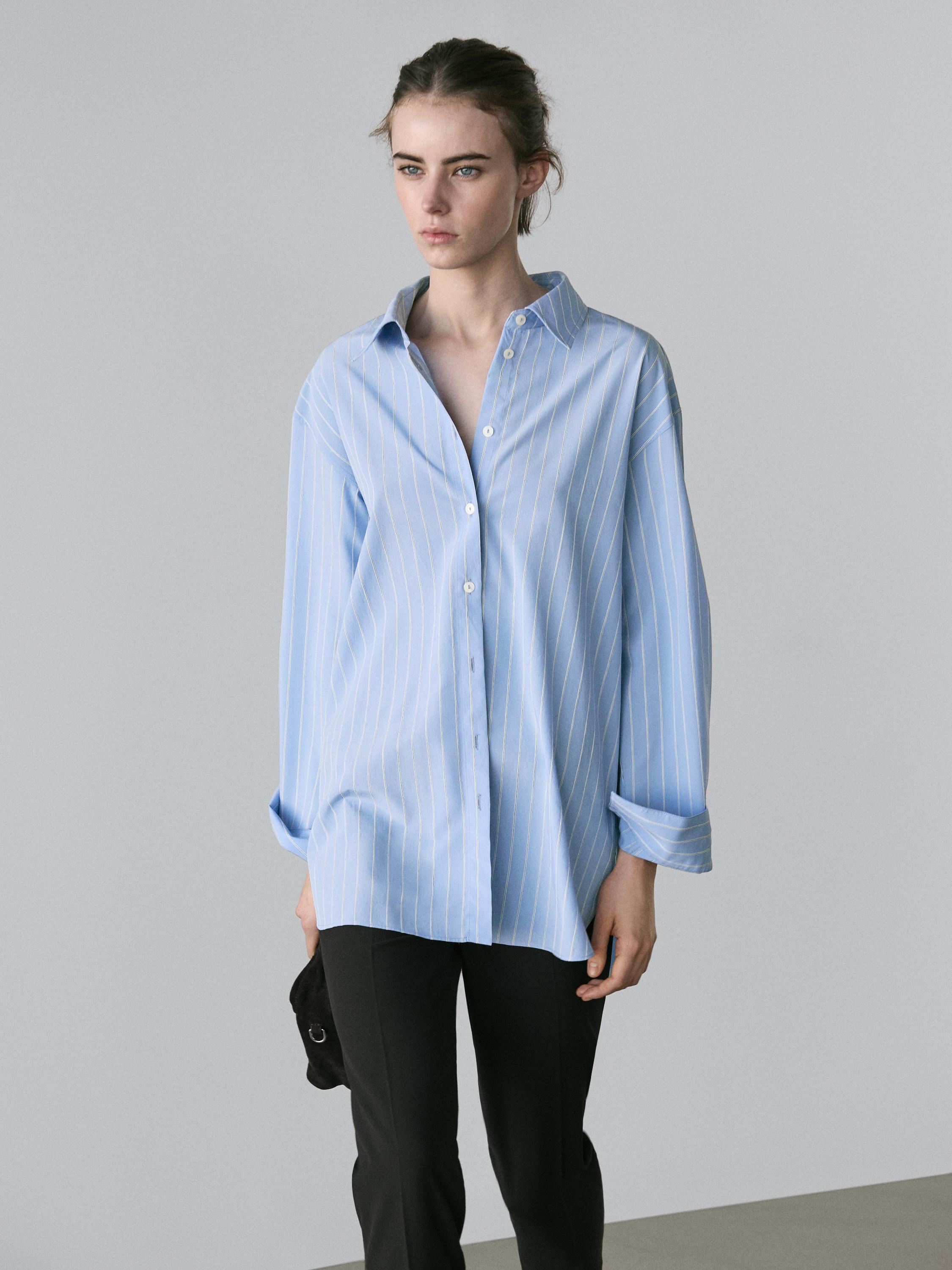 Camisa holgada rayas