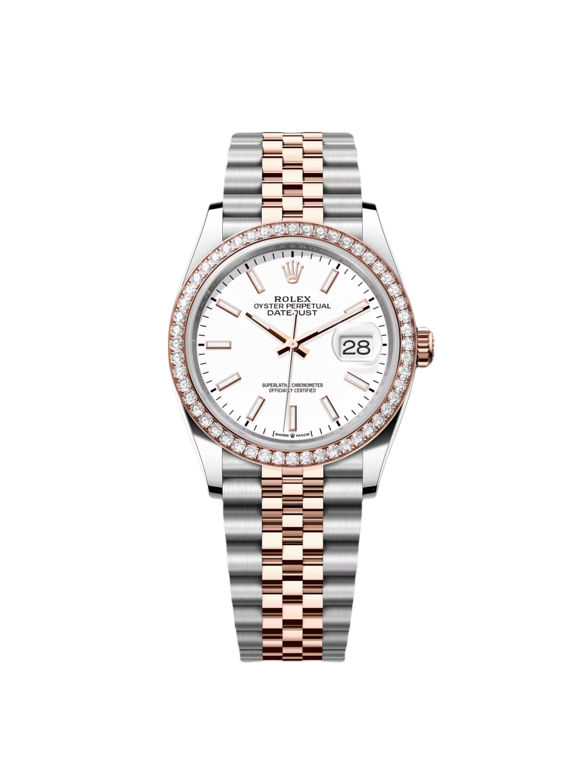 Rolex  Datejust 126281RBR White Dial 36mm