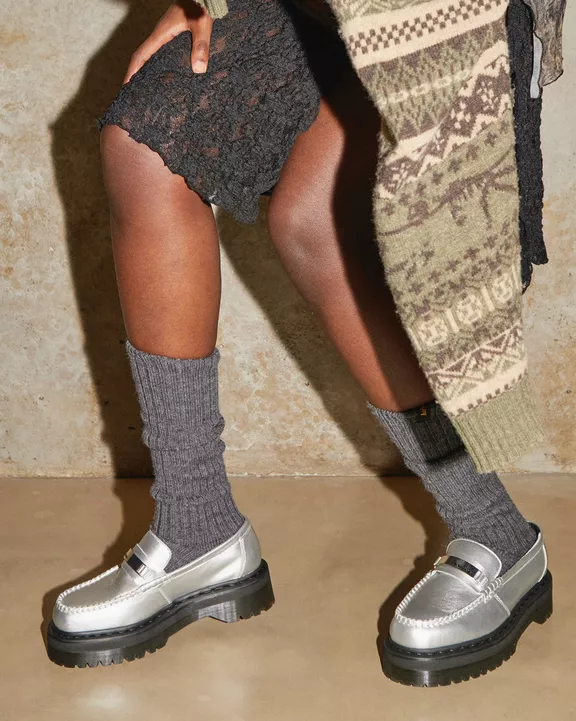 Penton II Quad Metallic Leather Loafers