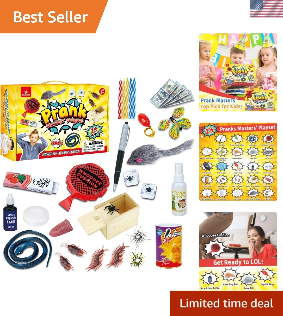 35 Ultimate Prank Ideas for Kids & Adults 😈 Funny April Fools, Halloween & Christmas Gag Kit