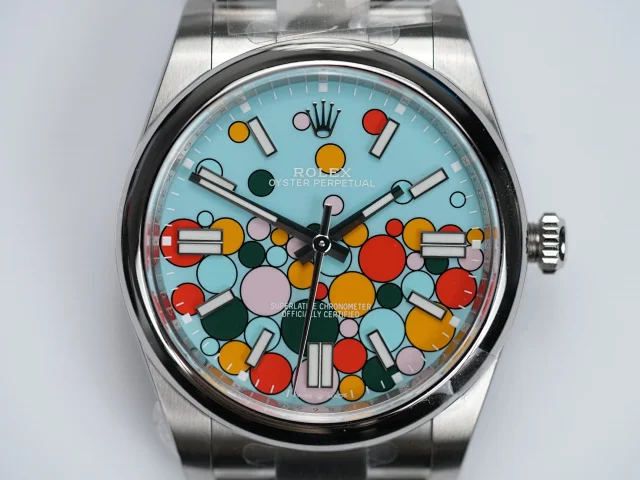 Clean Factory 124300‐0008 – 41mm Oyster Perpetual Celebration Dial Replica
