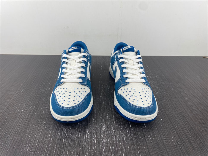 NK Dunk Low Industrial Blue Sashiko DV0834 101