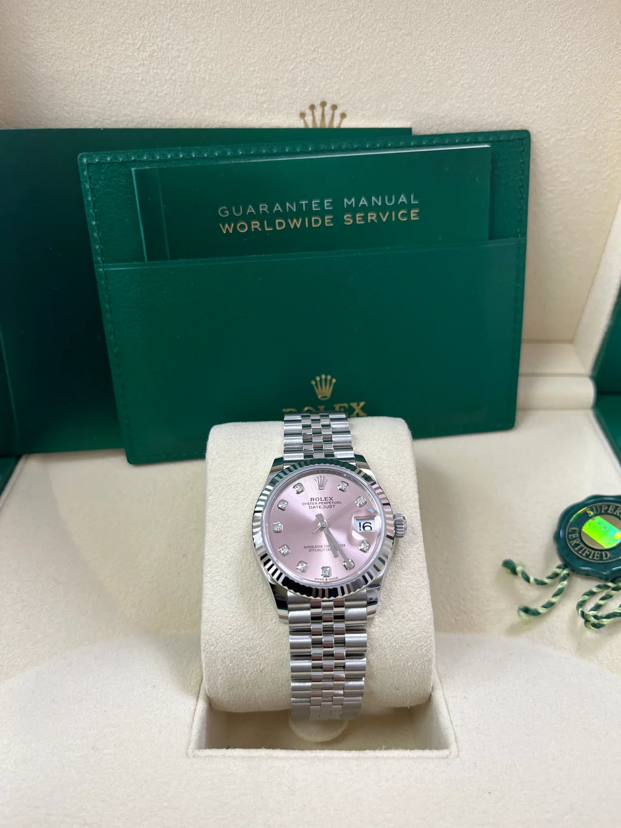 【Super Clone】RLX Datejust m278274-0031/0032 Pink 31mm Dial Oyster Watch