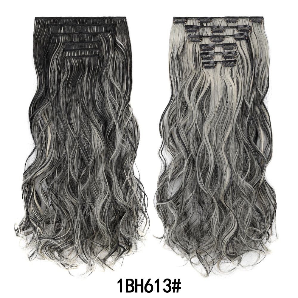 European style hairpiece long wig 6pcs set