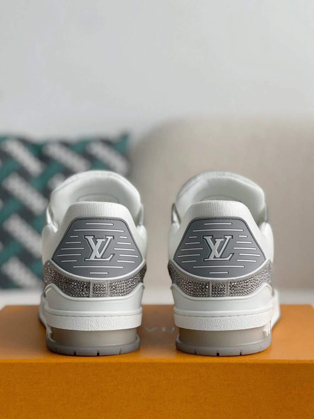 LV  Trainer Sneaker ‘Denim Monogram Grey Diamond’