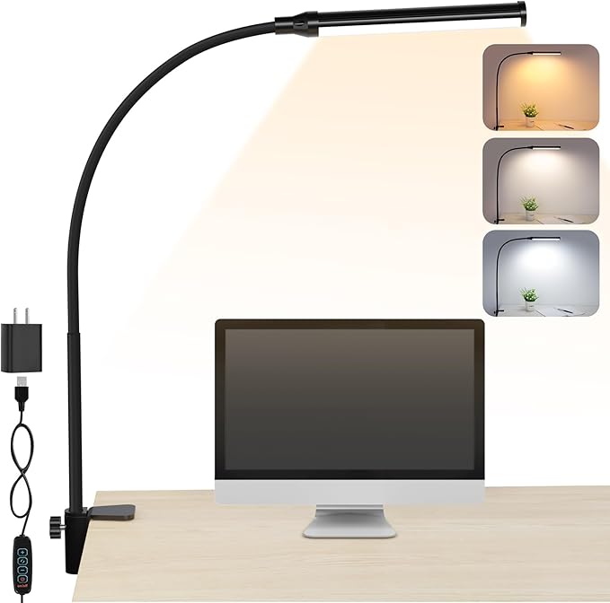 LUMIGROVE LED Desk Lamp with Clamp