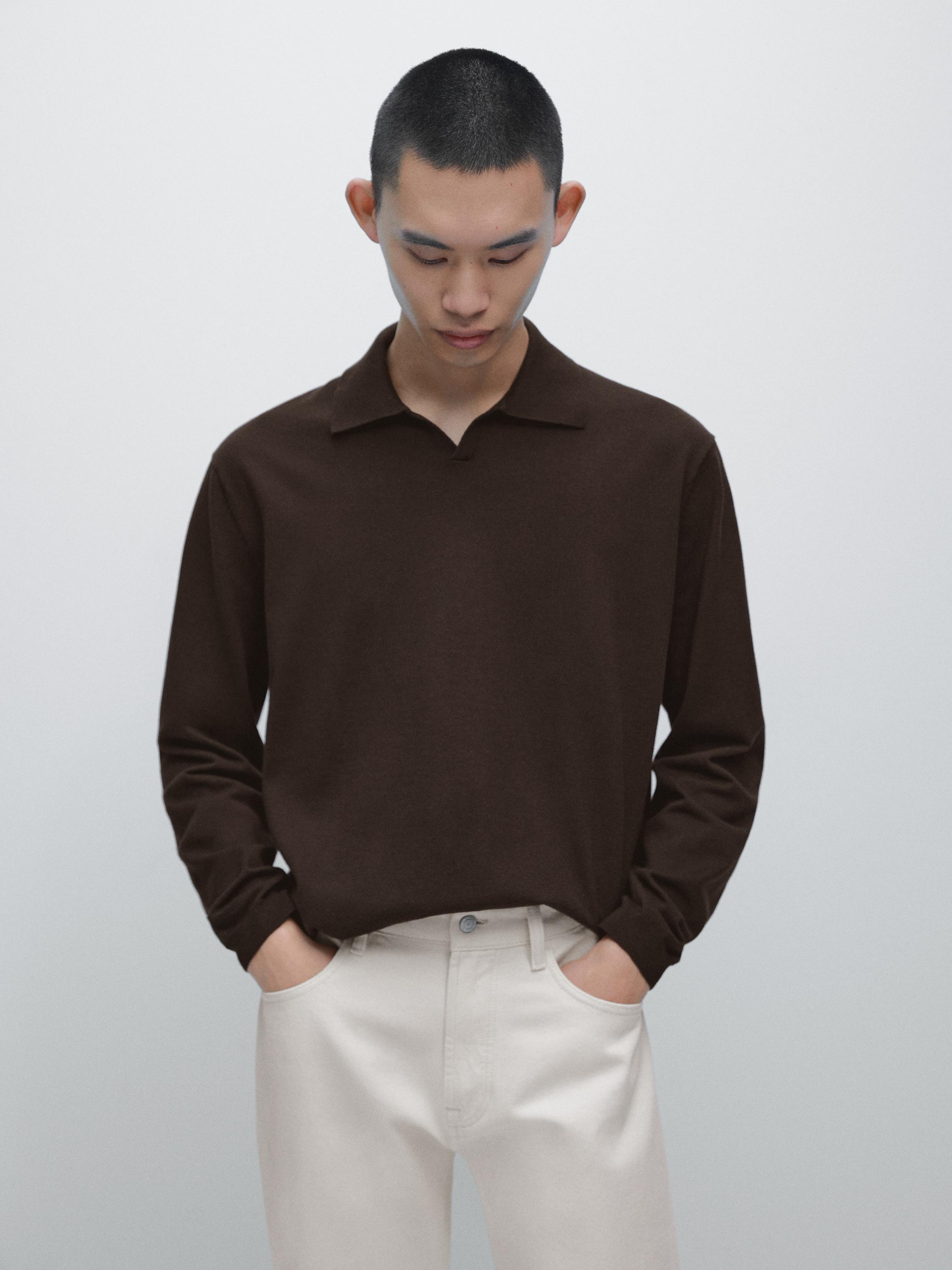 Jersey polo punto algodón