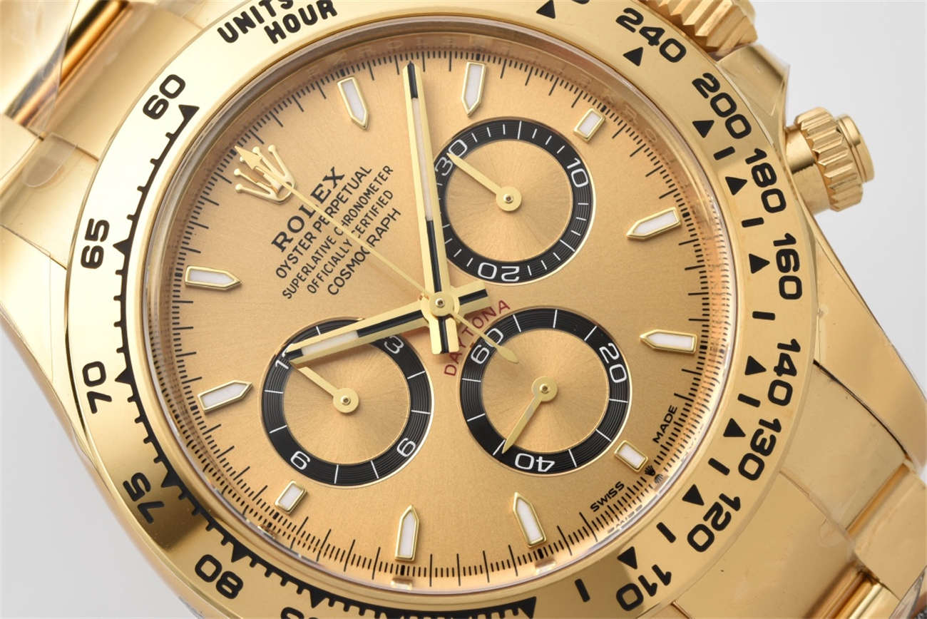 Rolex Daytona Champagne Dial Replica – Clean Factory 126518LN Yellow Gold Chronograph