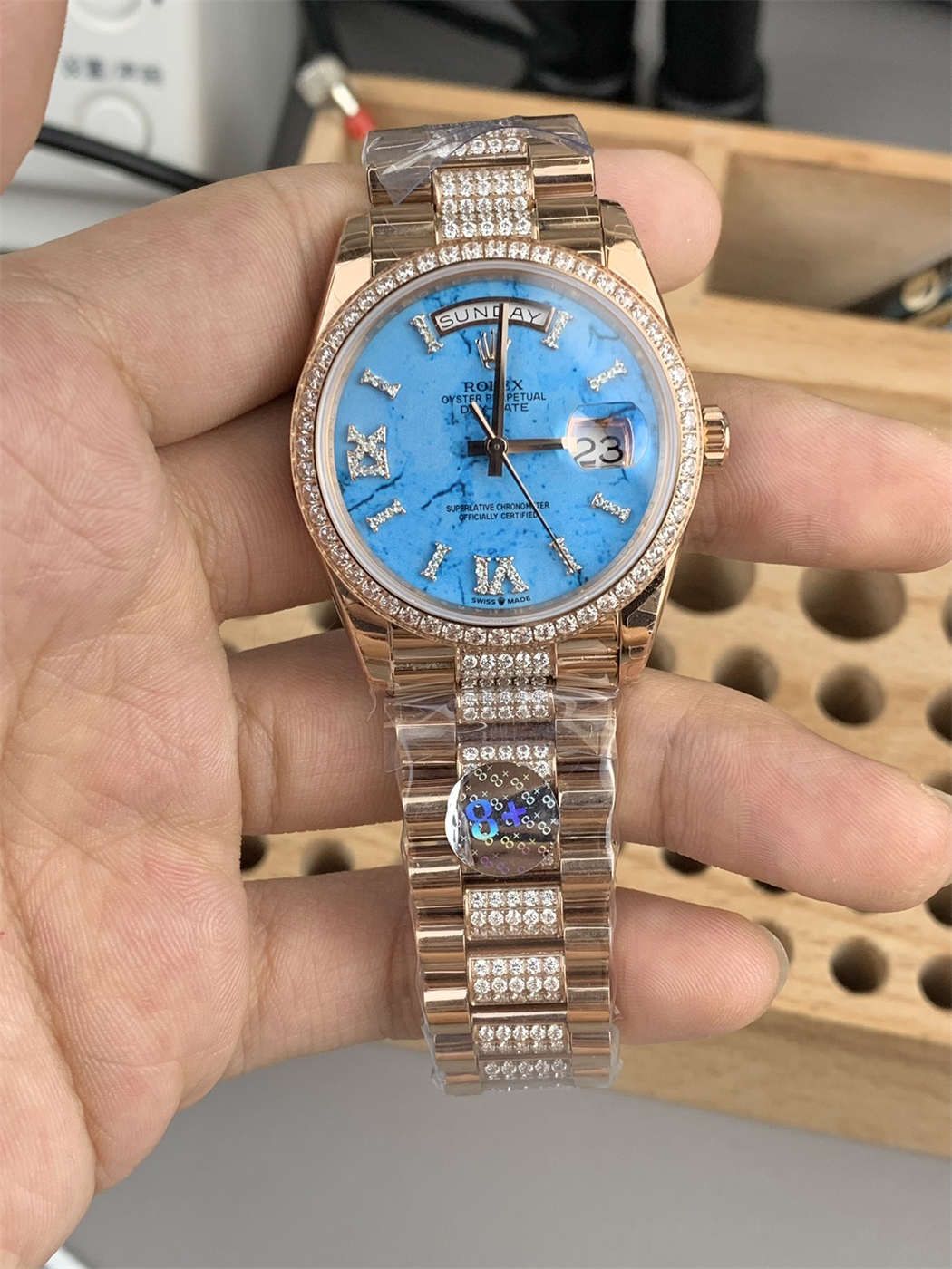Rolex Day-Date 36 Replica – Ladies Everose Gold President Watch