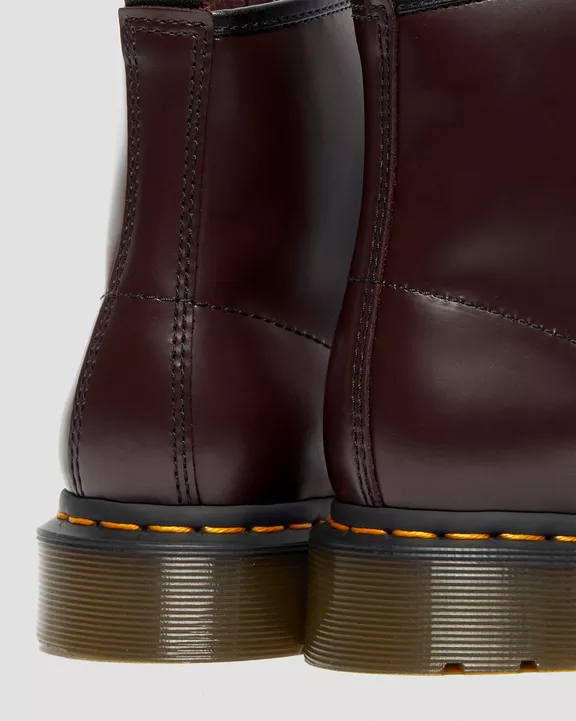 101 Yellow Stitch Smooth Leather Ankle Boots