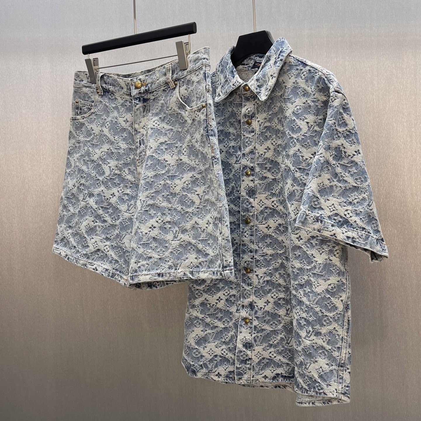 LV Denim two-piece suit